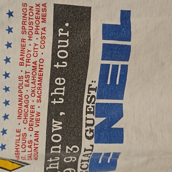 VINTAGE Van Halen concert tee 1993 Costa Mesa XL 1X Women Eddie Alex Sammy Mike - Picture 7 of 8